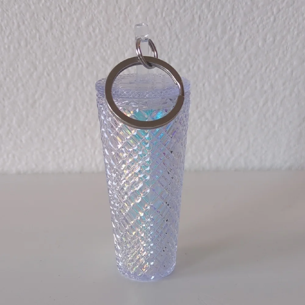 Starbucks 2022 Holiday Iridescent Unicorn Jewel Key Chain Tumbler Ornament